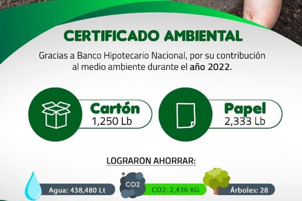 BHN recibe certificado ambiental por la empresa Recimetal
